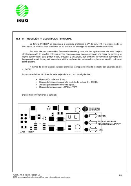 manual de instalação e utilização transmissor console ... - Usicontrol