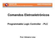 Comandos Eletroeletrônicos - Prof. Gilmário Lima