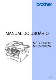 MANUAL DO USUÁRIO - Brother