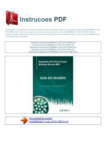 anti-virus 6.0 - INSTRUCOES PDF