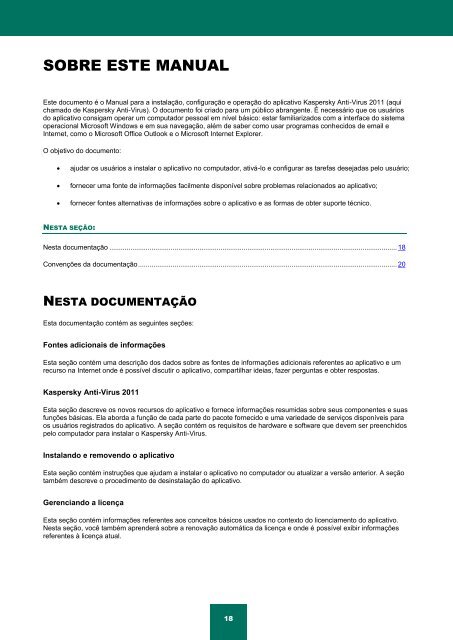Kaspersky Anti-Virus 2011 MANUAL DO USUÁRIO - Kaspersky Lab
