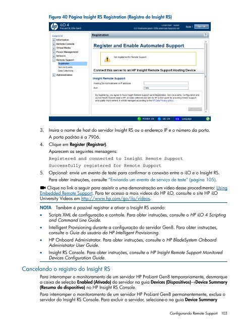 Guia do usuário do HP iLO 4 - Business Support Center - HP