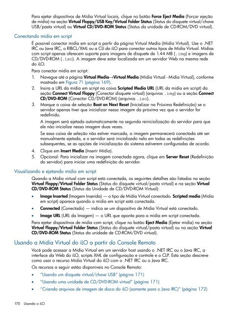 Guia do usuário do HP iLO 4 - Business Support Center - HP