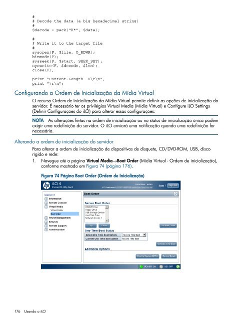 Guia do usuário do HP iLO 4 - Business Support Center - HP