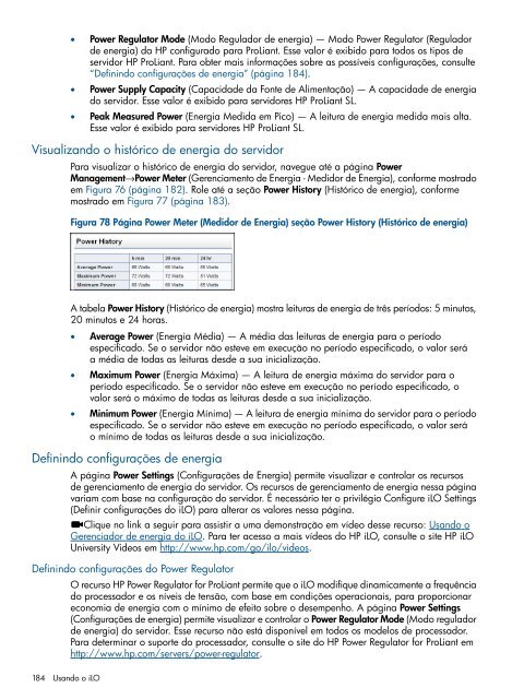 Guia do usuário do HP iLO 4 - Business Support Center - HP