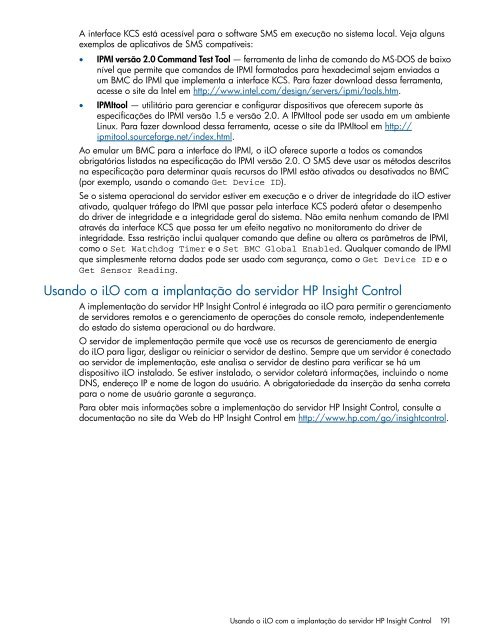 Guia do usuário do HP iLO 4 - Business Support Center - HP