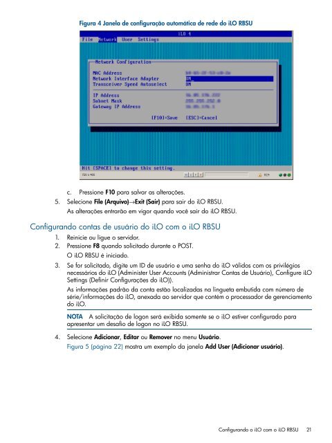 Guia do usuário do HP iLO 4 - Business Support Center - HP