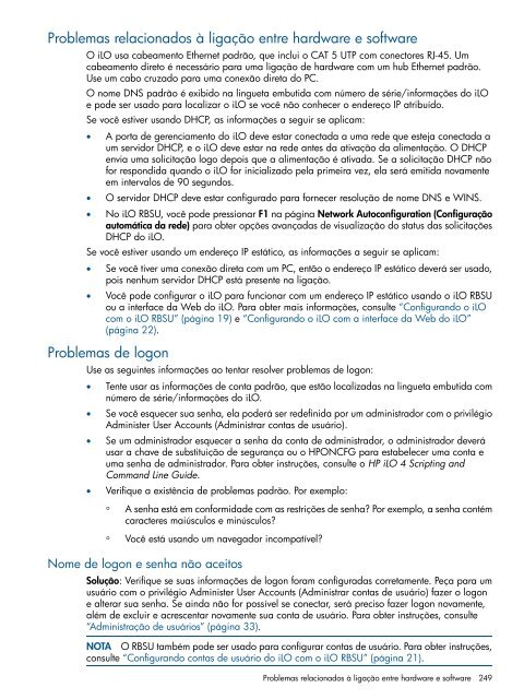 Guia do usuário do HP iLO 4 - Business Support Center - HP