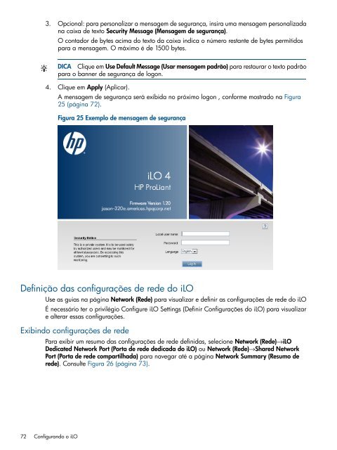 Guia do usuário do HP iLO 4 - Business Support Center - HP