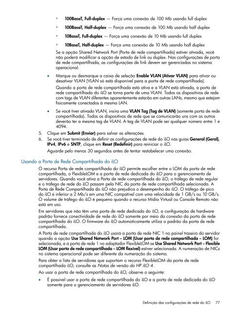 Guia do usuário do HP iLO 4 - Business Support Center - HP