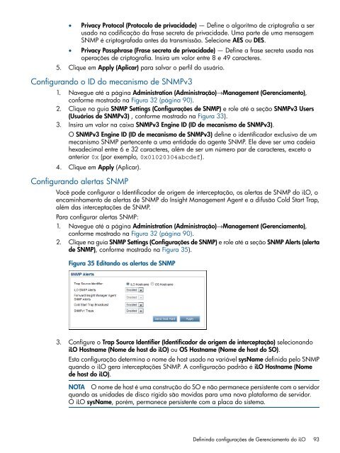 Guia do usuário do HP iLO 4 - Business Support Center - HP