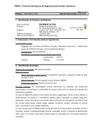 ROUNDUP ULTRA FISPQ - Ficha de Informações de ... - Monsanto