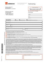 Kartenantrag - Wuestenrotdirect.de