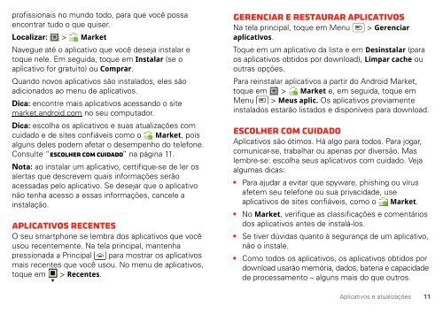 Manual do aparelho Arquivo PDF - Claro