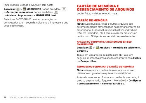 Manual do aparelho Arquivo PDF - Claro