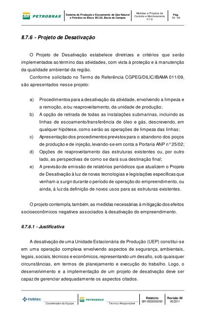 II.7.6 - Projeto de Desativação.pdf - Ibama