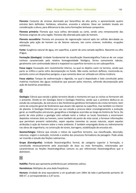 Relatório de Impacto Ambiental – RIMA Projeto Primavera PARÁ ...