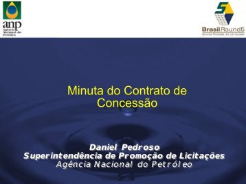 Minuta do Contrato de Concessão - ANP