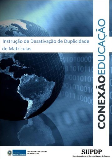 Instrução de Desativação de Duplicidade de Matrículas