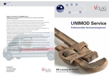 UNIMOD Service Professionelles ... - Volag System AG