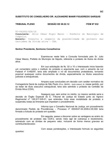 TC-41852/026/10 - Tribunal de Contas do Estado de São Paulo
