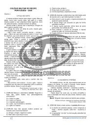 colégio militar do recife português – 2008 - GAP | Cursos e Concursos