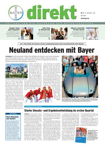 Neuland entdecken mit Bayer - Wuppertal - Bayer