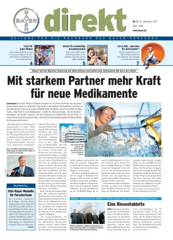 Mit starkem Partner mehr Kraft für neue ... - Wuppertal - Bayer