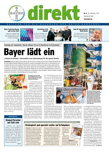 Strategisch und operativ weiter auf Erfolgskurs  ... - Wuppertal - Bayer