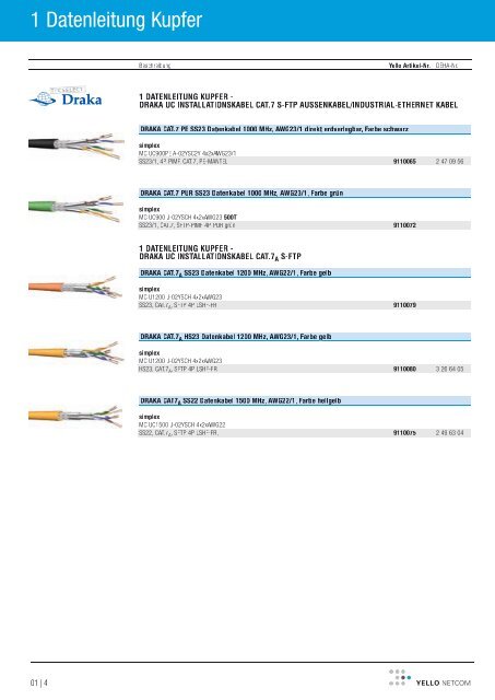 lagersortiment netzwerktechnik / medientechnik 2011/2012