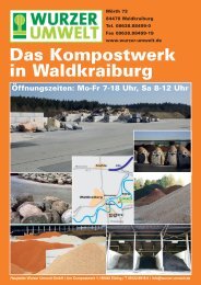 Das Kompostwerk in Waldkraiburg - Wurzer Umwelt GmbH