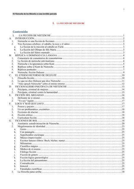 La ficción de Nietzsche - alonSofia.com