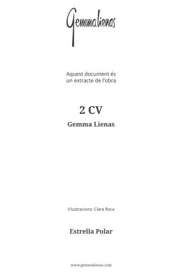 Descarrega't el primer capítol (PDF) - Gemma Lienas