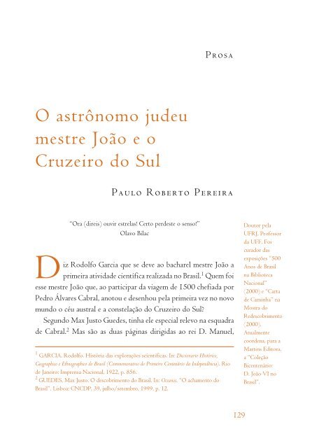 Prosa - Academia Brasileira de Letras