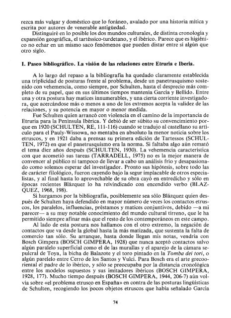 IBERIA Y ETRURIA: NOTAS PARA UNA REVISIÓN DE LAS ... - RUA