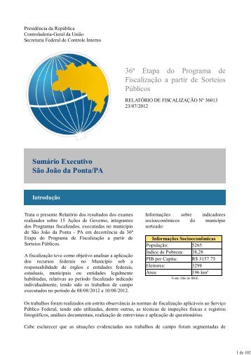 Introdução - Controladoria-Geral da União