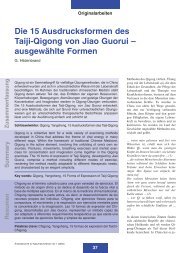 Die 15 Ausdrucksformen des Taiji-Qigong von Jiao Guorui