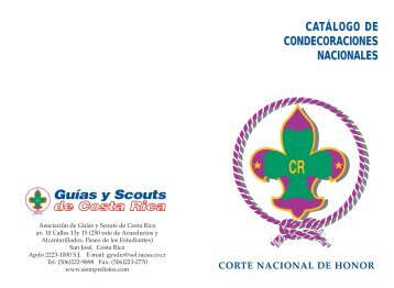 Manual de Condecoraciones - Guías y Scouts de Costa Rica