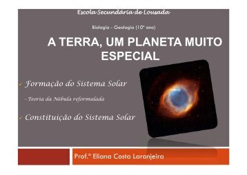 Constituição do SISTEMA SOLAR