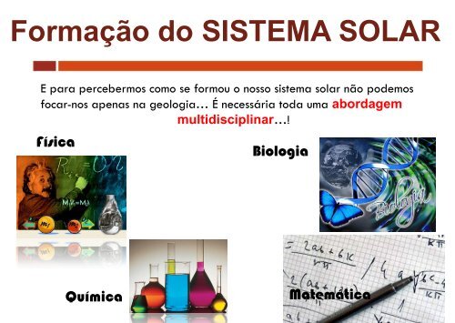 Constituição do SISTEMA SOLAR