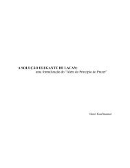 A solução elegante de Lacan. - CliniCAPS