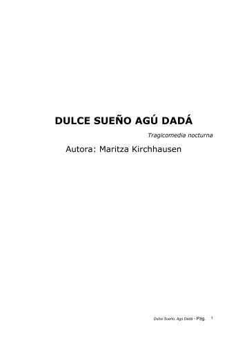 DULCE SUEÑO AGÚ DADA- FINAL-MARITZA … - Iberescena