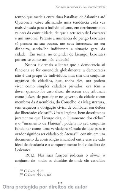 Oração Contra Leócrates - Universidade de Coimbra