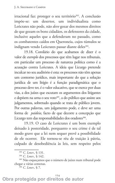 Oração Contra Leócrates - Universidade de Coimbra