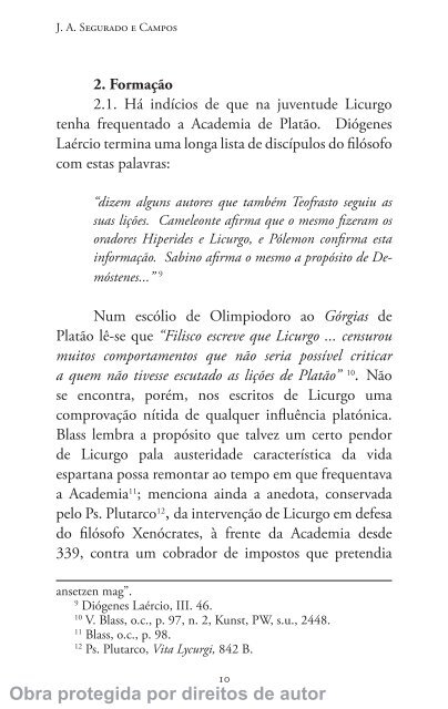 Oração Contra Leócrates - Universidade de Coimbra