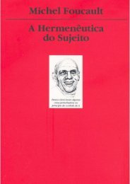 A hermenêutica do sujeito - OUSE SABER!