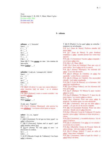 S - sábana - CISADU - Sapienza