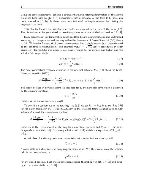 Bose-Einstein Condensates in Rotating Traps and Optical ... - BEC