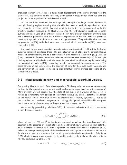 Bose-Einstein Condensates in Rotating Traps and Optical ... - BEC