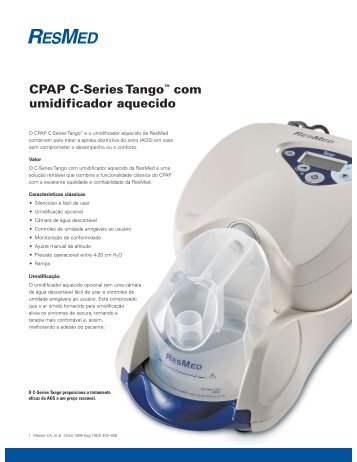 CPAP C-Series Tango™ com umidificador aquecido - ResMed